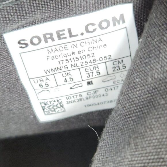 Sorel Danica Womens Size 6.5 Side Zip Waterproof Leather Booties Boots Black - Picture 8 of 9